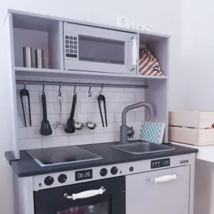 Fully equipped Duktig kitchen in nice gray color
