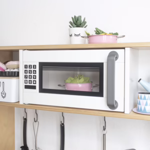 Mikroluckan har en fin inramning i svart.