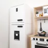 Fridge and freezer with a temperature display and an ice machine/water dispenser!