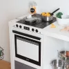 Fully featured stove with cooktop and oven in a Kallax shelf