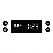 Timer i matt svart