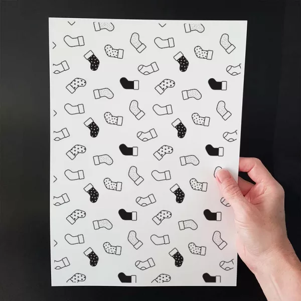 Presentpapper, julstrumpor - Bild 2