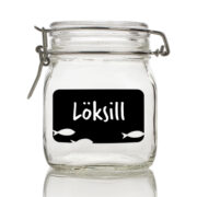 Griffeletikett med noteringen "löksill".