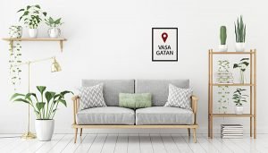 Dynamisk poster med kartnål och adress